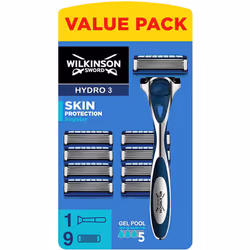Wilkinson Sword Hydro 5 Skin Protection Men's Razor with 9 Refills