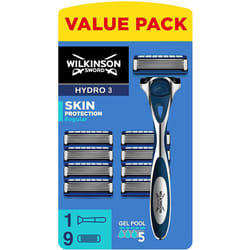Wilkinson Sword Hydro 5 Skin Protection Men's Razor with 9 Refills