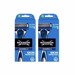 WILKINSON SWORD Hydro 5 Skin Protection Men Razor Handle + 1 Blade x 2 Boxes