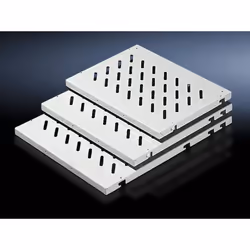 Rittal DK 7184.035, Rack shelf, Grey, Steel, 671 mm, 400 mm, 29 mm