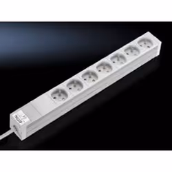 Rittal 7240.510, 2 m, Indoor, Type F, White, Aluminium, Polycarbonate, 7 AC outlet(s)
