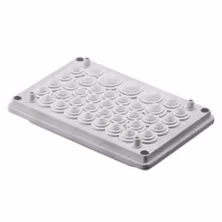 Rittal SV 9665.770, Cable management panel, Light grey, IP55, 250 mm, 160 mm, 1 pc(s)