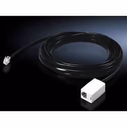 Rittal DK 7320.814, 1 m, RJ-12, RJ-12, Black, Male, Female