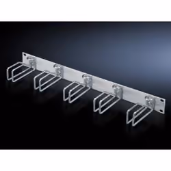 Rittal 7257.100, Cable management panel, Grey, Steel, 2U, 48.3 cm (19"), 482.6 mm