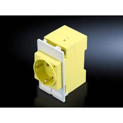 Rittal 2482.410 socket-outlet CEE 7/3 White, Yellow