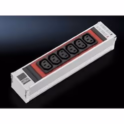 Rittal DK 7856.082, Indoor, C13 coupler, Aluminium, Plastic, Aluminium, Red, Aluminium, 6 AC outlet(s)