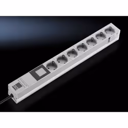 Rittal DK 7240.301, 3 m, Indoor, Type D, Grey, 7 AC outlet(s), 230 V