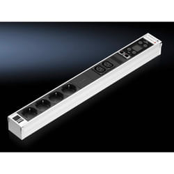 Rittal DK 7859.430 power extension 6 AC outlet(s) Indoor Black, White