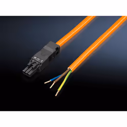Rittal 2500.400, 3 m, 3-pin, Straight, Straight