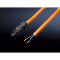 Rittal 2500.420, 3 m, 3-pin, Straight, Straight, Orange