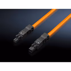 Rittal 2500.450, 1 m, 3-pin, Straight, Straight, Orange