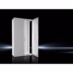 Rittal VX 9666.966, Freestanding rack, Key lock, Grey