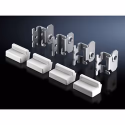 Rittal AX 2503.020, Mounting bracket, Grey, White, Steel, 4 pc(s)