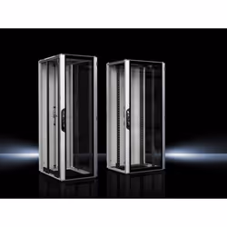 Rittal 5303.124, Freestanding rack, 24U, 815 kg, Key lock, Black, Grey