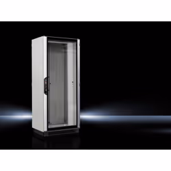 Rittal 5307.157, Freestanding rack, 42U, 357 kg, Key lock, Black, Grey