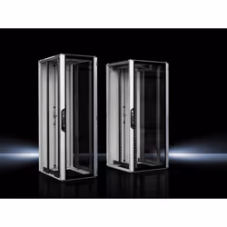 Rittal 5309.826, Freestanding rack, 42U, 1835 kg, Key lock, Black, Grey