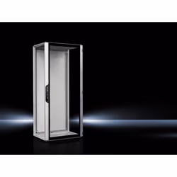 Rittal 5326.190, Freestanding rack, Key lock, Black, Grey