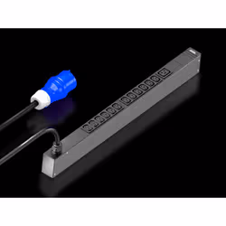 Rittal 7979.110, Basic, 0U, Single-phase, Vertical, Aluminium, Plastic, Black