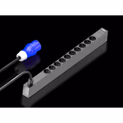 Rittal 7979.111, Basic, 0U, Three-phase, Vertical, Aluminium, Plastic, Black