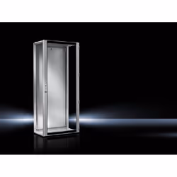 Rittal 8840.100, Freestanding rack, Key lock, 84.2 kg, Grey