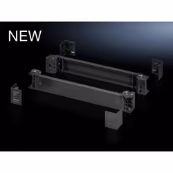 Rittal 8640.000, Base cover, Black, Steel, VX, VX IT, VX SE, TE, TS, TS IT, SE, CM, TP, PC, IW, 300 mm, 100 mm