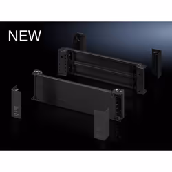 Rittal 8640.021, Base cover, Black, Steel, VX, VX IT, VX SE, TE, TS, TS IT, SE, CM, TP, PC, IW, 2 pc(s), 5.42 kg
