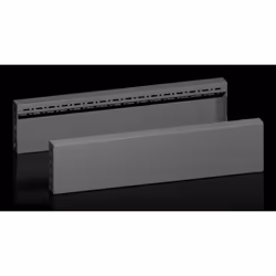 Rittal VX 8660.033, Trim panel, Black, Steel, 600 mm, 100 mm, 1.71 kg