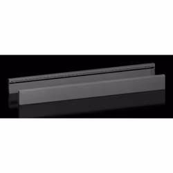 Rittal VX 8660.036, Trim panel, Black, Steel, 1200 mm, 100 mm, 4.36 kg