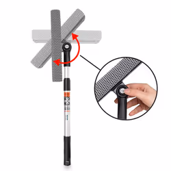 HEYNER SUPER CLEANER 407320 Car window cleaning brush 25 ( double-wiper) with sponge, telescopic