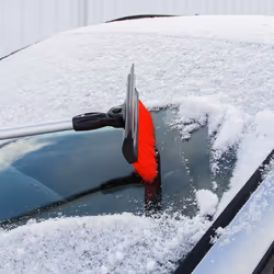 HEYNER ALLSEASONSCLEANER 407330 Car window cleaning brush with rubber blade, telescopic