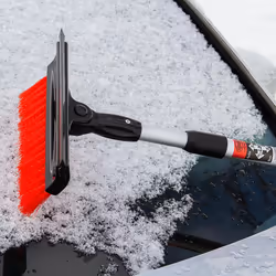HEYNER ALLSEASONSCLEANER 407330 Car window cleaning brush with rubber blade, telescopic