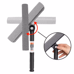 HEYNER SUPER CLEANER 407420 Car window cleaning brush 25 with rubber blade, with sponge