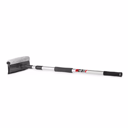 Car window cleaning brush; HEYNER; INSECT CLEANER; with rubber blade, telescopic