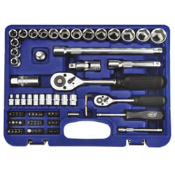 ALCA 414100 Socket set 72 Phillips-head (PH), Pozidriv (PZ), Slot, Hexagon, Torx, SuperLock Chrome Vanadium Steel 1/4, 1/2 with ratchet function