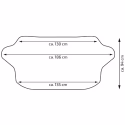 ALCA 513500 Windscreen cover Water Polyester 186 94
