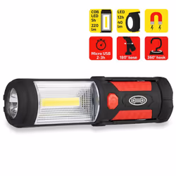 Hand lamps; HEYNER; 40, 220 with rechargeable battery, magnetic
