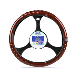ALCA Luxus 594000 Steering wheel cover black 37-39 PVC wood effect