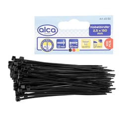 ALCA 613150 Cable Tie black 150 2.5
