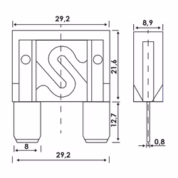 ALCA Fuse ATM 669000 Fuse violet
