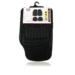 HEYNER ProtectionStar Pro 731100 Floor mat set Rubber Front and Rear 4 black Universal fit 71x47.5 cm, 43x45 cm