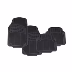 HEYNER ProtectionStar Pro 731100 Floor mat set Rubber Front and Rear 4 black Universal fit 71x47.5 cm, 43x45 cm