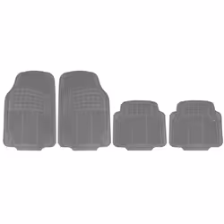 Floor mat set; HEYNER; ProtectionStar Pro; Rubber Front and Rear 4 grey Universal fit 71x47.5 cm, 43x45 cm