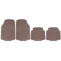 HEYNER ProtectionStar Pro 731150 Floor mat set Rubber Front and Rear 4 beige Universal fit 71x47.5 cm, 43x45 cm