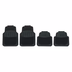 Floor mat set; HEYNER; ProtectionStar Pro; Rubber Front and Rear 4 black Universal fit 71x47.5 cm, 43x45 cm