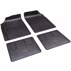Floor mat set; ALCA; CarProtect Universal; Rubber Front, Rear 4 black Universal fit