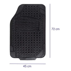 ALCA CarProtect, Driver+Passenger 732020 Floor mat set Rubber Front 2 black Universal fit