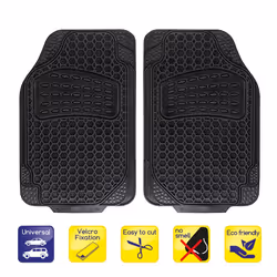 ALCA CarProtect, Driver+Passenger 732020 Floor mat set Rubber Front 2 black Universal fit