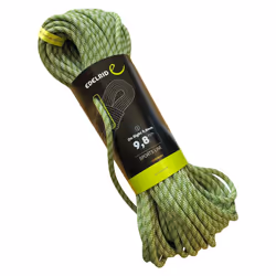 Edelrid On Sight Climbing Rope 9.8 mm (Dynamic Single Rope), Colour: Green, Size: 60 Metres