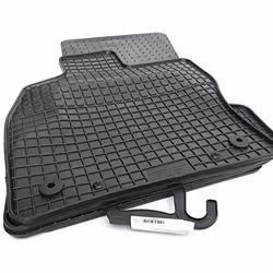 Floor mat set; Petex; Rubber Front and Rear 4 black; for VOLKSWAGEN, VW