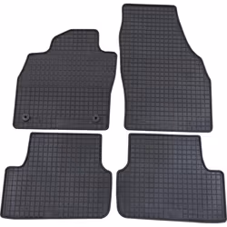 Floor mat set; Petex; Rubber Front and Rear 4 black; for VOLKSWAGEN, VW